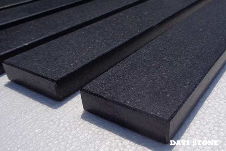 Window Sill Shanxi Black Granite Stone Top front and two head Polished Lx15x3cm